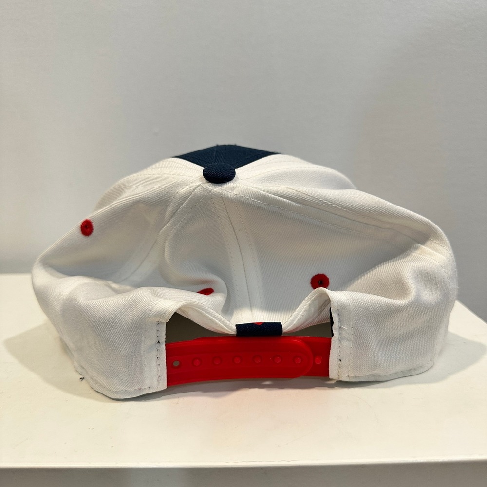 Callaway Hat Men's Adjustable Navy Brim White Panel Red Logo Golf Snapback Hat - Picture 7 of 11